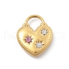 304 Stainless Steel Rhinestone Pendants STAS-D300-01G-17-1