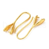Brass Earring Findings KK-D378-05G-2