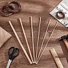 Olycraft 36Pcs 6 Style Beech Wood Sticks DIY-OC0009-26-6