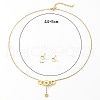 Golden Stainless Steel Jewelry Set QE0758-2-3