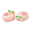 Opaque Resin Fruit Cabochons RESI-G072-02C-2