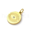 304 Stainless Steel Crystal Rhinestone Pendants STAS-E550-19G-2