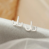 S925 Sterling Silver Stud Earrings WG164A3-01-1