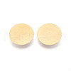 PVD Vacuum Plating 304 Stainless Steel Brooch Cabochon Settings STAS-E547-08L-G-1