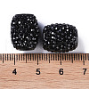 Opaque Resin European Jelly Colored Beads RESI-B025-02A-03-3