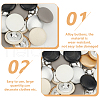WADORN® 36Pcs 6 Colors Aluminum Snap Buttons FIND-WR0011-57A-3