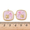 304 Stainless Steel Enamel Pendants STAS-U057-11G-B-3