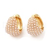 Rack Plating Brass Hoop Earrings for Women EJEW-G394-31G-1