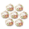 Alloy Pendants X-ENAM-S120-007-1