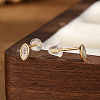 Cute and Delicate S925 Sterling Silver Clear Cubic Zirconia Stud Earrings JU6999-3
