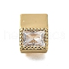 Brass Pave Clear Cubic Zirconia Multi-Strand Links KK-B136-17G-2