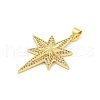 Rack Plating Brass Micro Pave Clear Cubic Zirconia Pendants X-KK-K341-72G-2