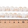 Electroplated Crackle Glass Beads Strands EGLA-N014-10mm-02-4