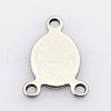 Tarnish Resistant Oval 201 Stainless Steel Chandelier Component Links X-STAS-P073-26-1