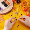 ARRICRAFT 400Pcs 4 Colors Baking Painted Pearlized Glass Pearl Round Beads HY-AR0001-10-4