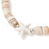Natural Cultured Freshwater Pearl & Synthetic Turquoise Beads Stretch Bracelets BJEW-JB11875-4