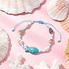 Glass Seed Beaded Braided Bead Bracelets BJEW-MZ00172-4