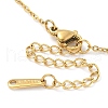 Cube Beaded Pendant Necklace NJEW-G074-47G-7