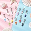 12Pcs Handmade Porcelain Fish Pendant Decorations HJEW-JM03262-1