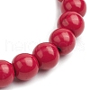 Synthetic Turquoise Beaded Stretch Bracelets for Women Men BJEW-JB11547-02-4