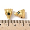 Matte Gold Color 925 Sterling Silver 3 Hole Guru Beads STER-R014-11G-3