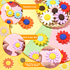 20Pcs 10 Colors Food Grade Eco-Friendly Silicone Focal Beads SIL-CJ0001-12-4