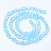 Electroplate Glass Beads Strands EGLA-A034-J2mm-B05-2