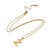 Ion Plating(IP) Initial Letter 304 Stainless Steel Pendant Necklaces NJEW-M199-01G-Z-3