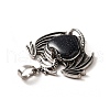 Synthetic Blue Goldstone Heart Pendants KK-K331-01AS-19-4