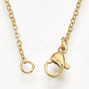 201 Stainless Steel Dolphin Pendant Necklaces NJEW-T009-JN073-2-45-3