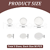 Unicraftale 150Pcs 3 Style 304 Stainless Steel Stamping Blank Tag Cabochons STAS-UN0055-70-3
