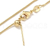 Brass Box Chain Necklaces KK-H503-37G-2