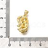 Rack Plating Brass Micro Pave Cubic Zirconia Pendants KK-L226-052G-01-3
