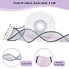   8 Rolls 8 Colors Rainbow Iridescent Laser Polyester Ribbon OCOR-PH0004-27-2