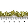 Electroplate Glass Beads Strands GLAA-P062-B09-4