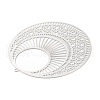 Non-Tarnish 304 Stainless Steel Filigree Pendants STAS-K257-03P-3