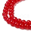 Baking Painted Imitation Jade Glass Round Bead Strands X1-DGLA-Q021-8mm-05-4