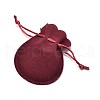 Velvet Bags Drawstring Jewelry Pouches TP-O002-C-07-1