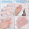 BENECREAT 2 Yards Polyester Embroidery Flower Lace Trim DIY-BC0013-22-4