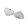 201 Stainless Steel Rhinestone Pendants STAS-V005-05P-02-2