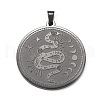 304 Stainless Steel Pendants STAS-P321-01EB-1