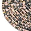 Natural Rhodonite Beads Strands G-P575-A39-4x2mm-3