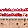 Electroplate Transparent Glass Beads Strands GLAA-N021-4mm-08-4