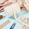 BENECREAT 1 Bundle Flat Cotton Drawstring Cord OCOR-BC0006-88B-5