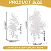 ARRICRAFT 2Pairs 2 Styles Polyester Ornament Accessories PATC-AR0001-11-2