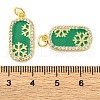 Christmas Series Brass Micro Pave Cubic Zirconia Pendants KK-S401-03G-C-2