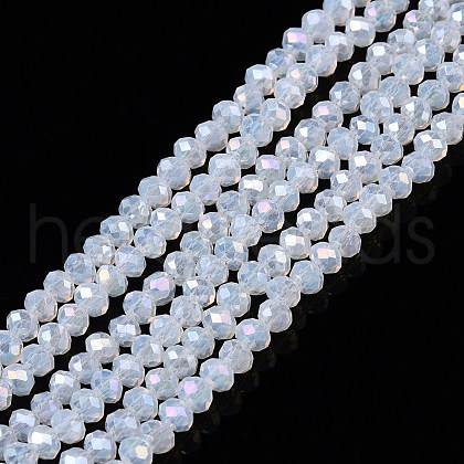 Electroplate Glass Beads Strands EGLA-A044-J2mm-B06-1