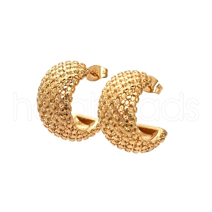 304 Stainless Steel Stud Earrings EJEW-P316-13G-1