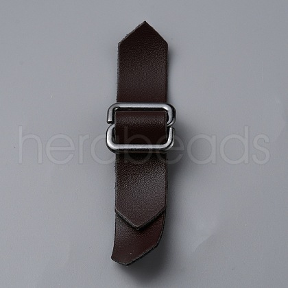 PU Leather Buckles FIND-WH0129-60B-1