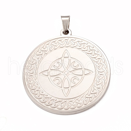 Non-Tarnish 304 Stainless Steel Pendants STAS-P321-03P-1